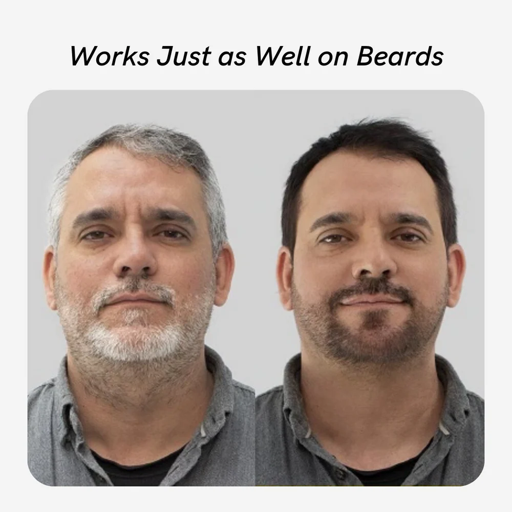 orvaya works on beards — before and after