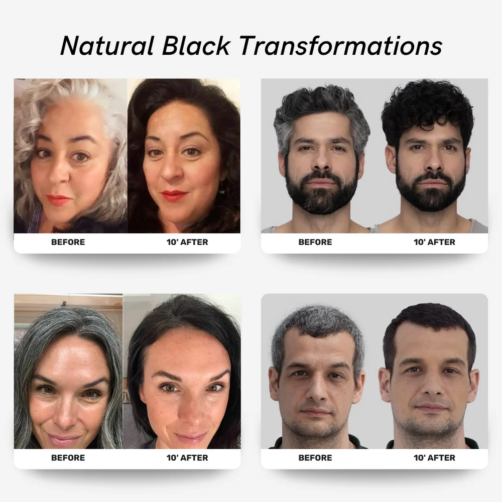 Before and after grey coverage with orvaya